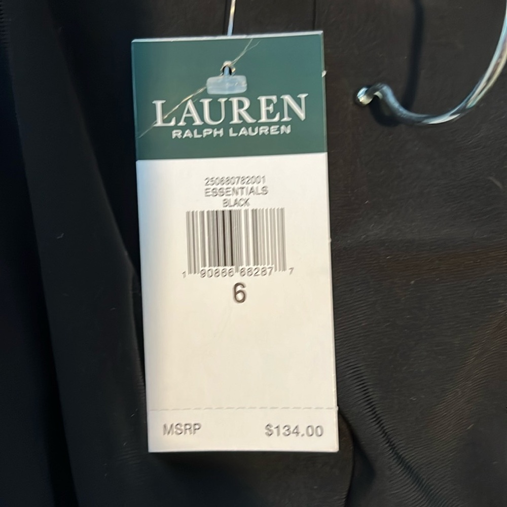 Lauren Ralph Lauren Black and white swing halter dress